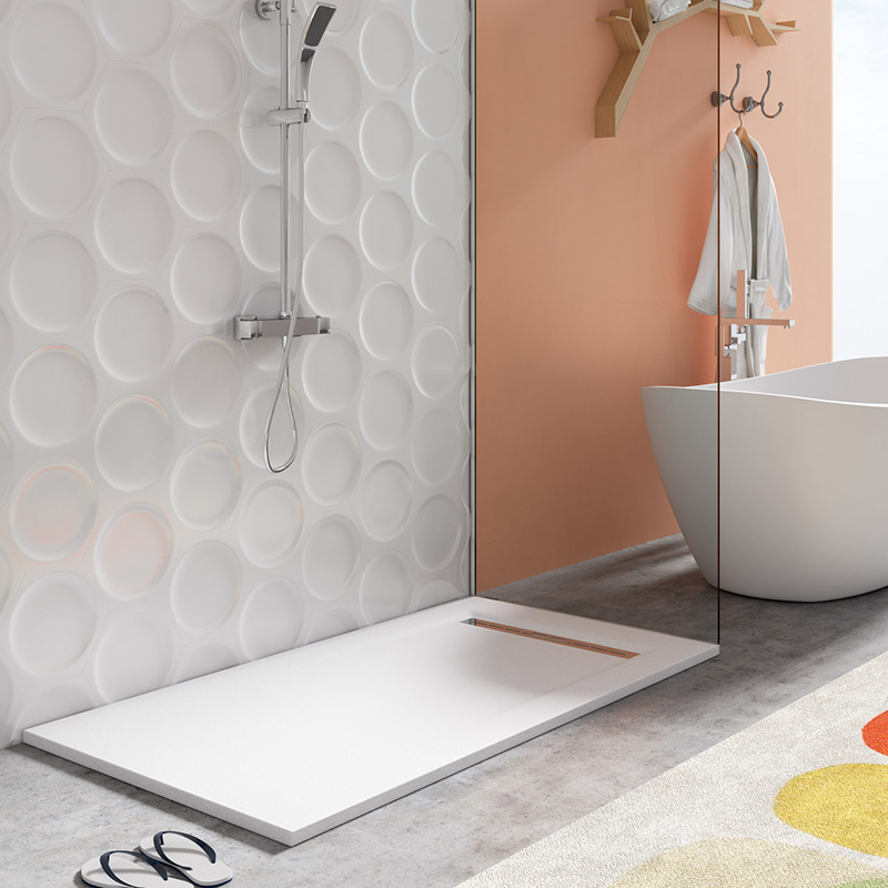 Platos de ducha de resina aligerados Azulejos Gres Porcelanico