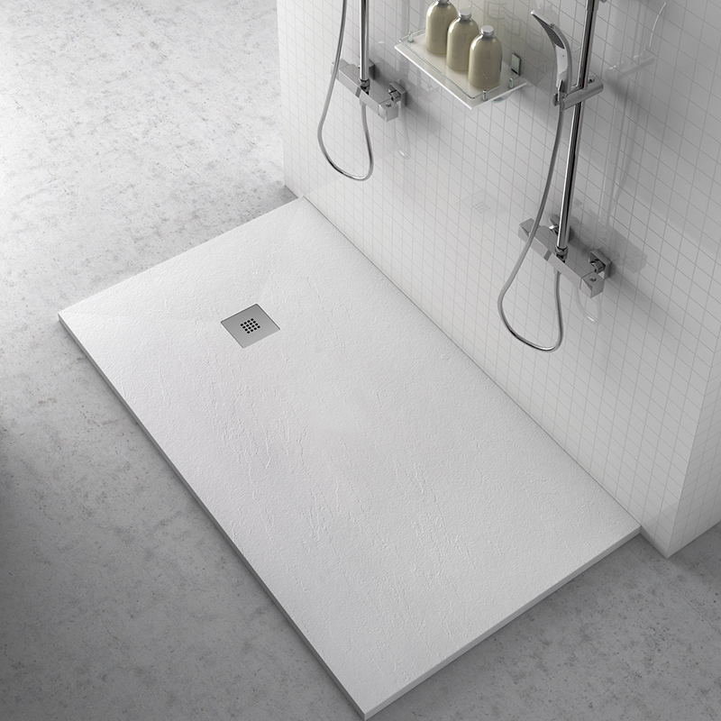 Platos de ducha de resina aligerados Plato de Ducha Modelo Clasico Azulejos Gres Porcelanico